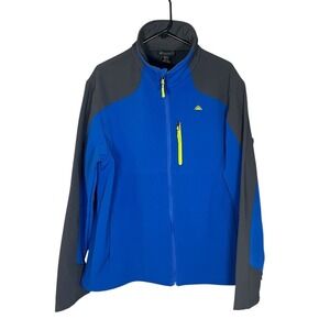 Snozu Performance Men's Soft Shell Full Zip Jacket Outdoor Mountain Logo XL